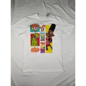 Nickelodeon Men's Size M T-shirt Rugrats Chuckie Angelica Hey Arnold Gerald NWT